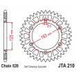 Звезда JT ведомая алюминиевая JTA210 48