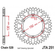 Звезда JT ведомая алюминиевая JTA251 49