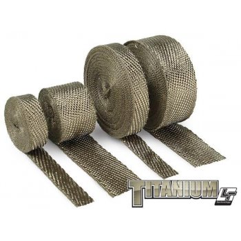 Термолента 50mm*7,5m + 4 Хомута (20см) Titanium, до 1000°С DEI 010123