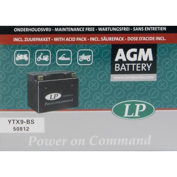 Аккумулятор AGM Landport YTX9-BS