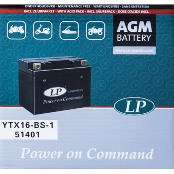 Аккумулятор AGM Landport YTX16-BS-1