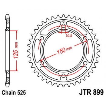 Звезда JT ведомая JTR899 45