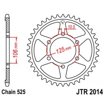 Звезда JT ведомая JTR2014 50