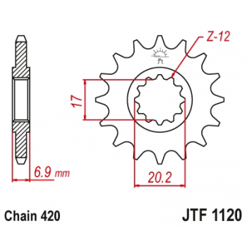 Звезда JT ведущая JTF1120 11