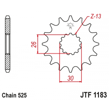 Звезда JT ведущая JTF1183 18