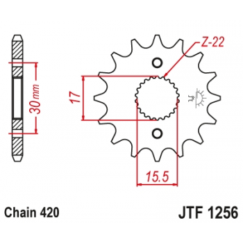 Звезда JT ведущая JTF1256 15